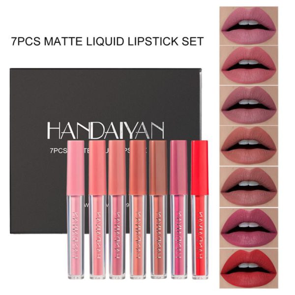 7Pcs Matte Liquid Lipstick Makeup Set