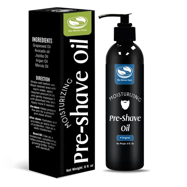 8 fl. Oz, Unscented Pre Shave Oil for Men, Premium Pre Shave Oil