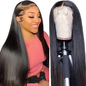 Aatifa Hair 9A Virgin Hair Lace Front Wig Malaysian Remy Human Hair Straight