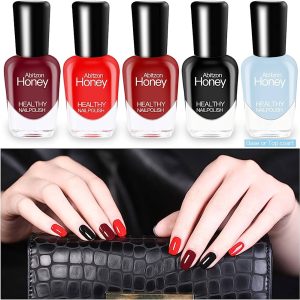 Abitzon New Nail Polish Set (10 Bottles) - Non-Toxic Eco-Friendly Easy Peel Off
