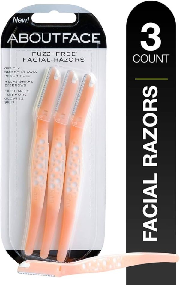 About Face Fuzz-Free Facial Razors for Shaving & Exfoliating