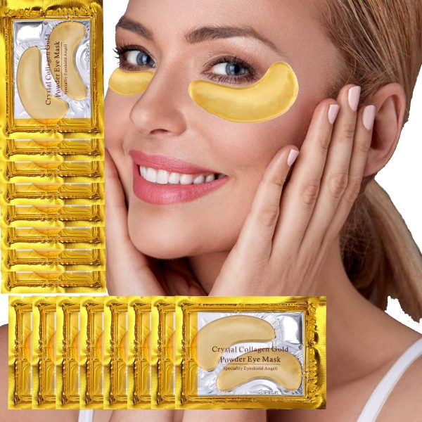 ACE BEAUTY 16-pair Crystal Collagen Gold Powder Eye Mask - Luxury Skin Care