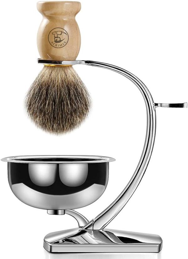 ACRIMAX Luxury Shaving Kit Badger Shaving Brush Set