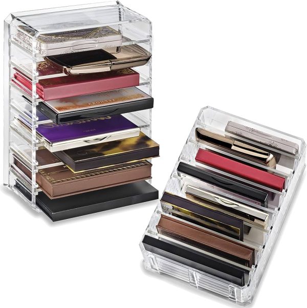 Acrylic Palette Organizer (Small Sized Palettes) and Beauty Care Holder Provides