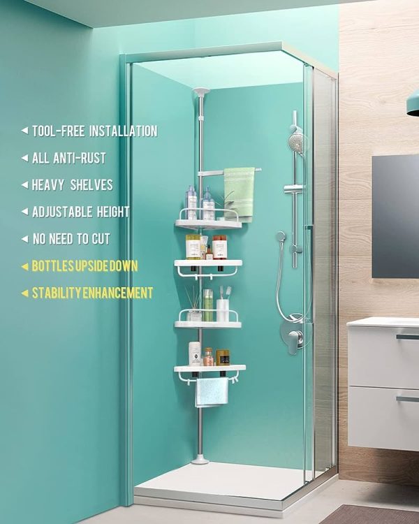 ADOVEL 4 Layer Corner Shower Caddy