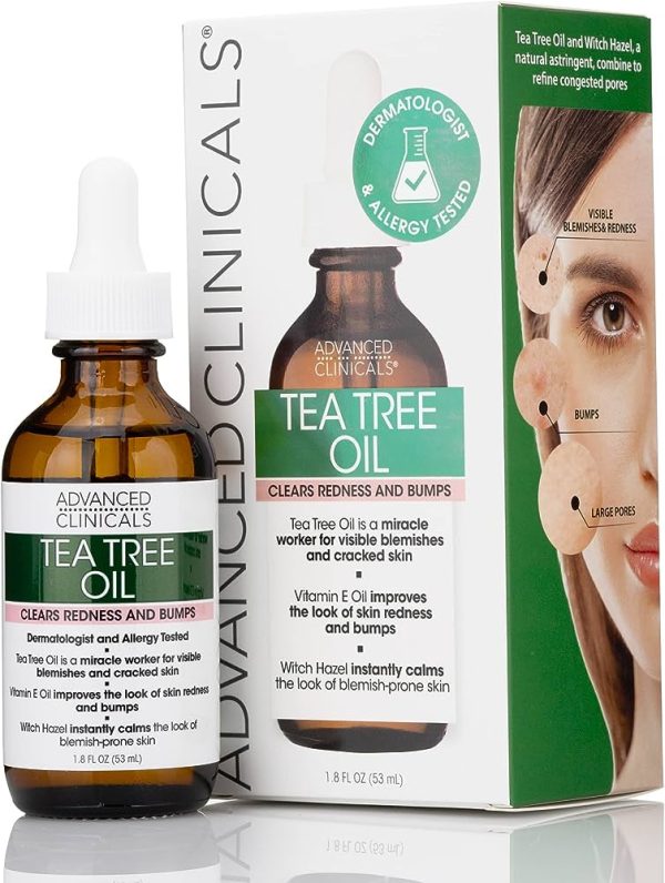 Advanced Clinicals Tea Tree Oil for Redness and Bumps
