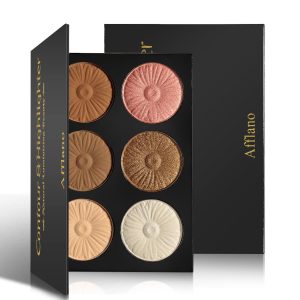 Afflano Bronzer Highlighter Blush Matte Shimmer 6 Colors