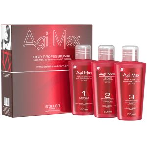 Agi Max Brazilian Keratin Hair Straightening Kit – Strong Formula Red Bottles | Wash Hair Same Day!