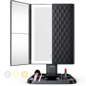AirExpect Makeup Vanity Mirror with Light Bulbs - 3 Color Lighting Modes