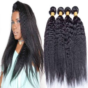 Ali Moda Yaki Kinky Straight Brazilian 3 Bundles 100% Unprocessed Human