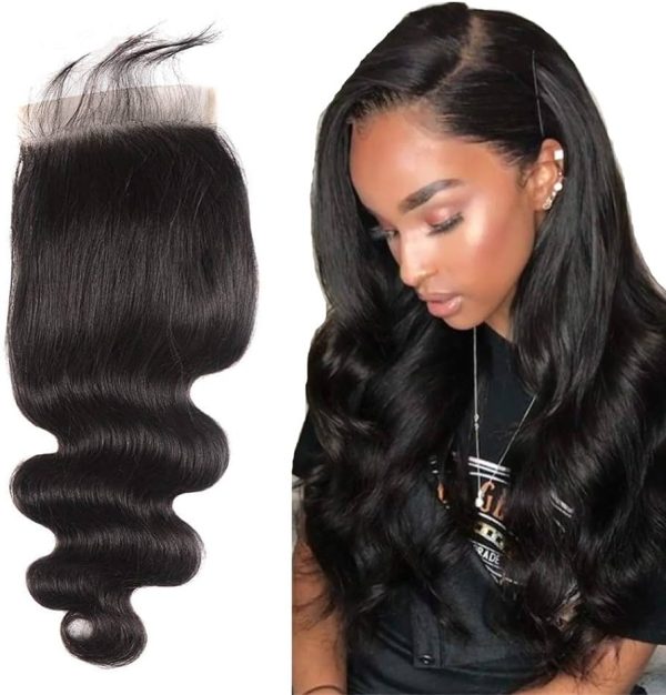 Alipearl Hair 6×6 Lace Closure Body Wave Human Hair 8A Brazilian Virgin Hair Free