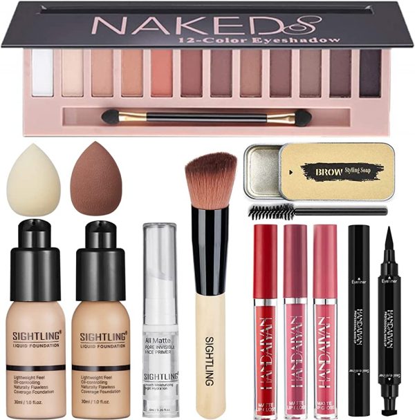 All in One Makeup Kit For Girls, 12 Colors