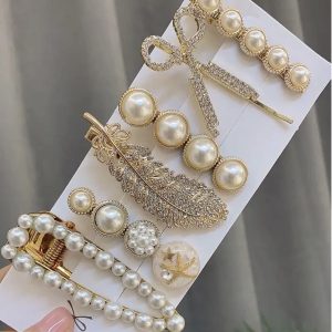 Allucho 22 Pack Pearl Hair Clips Fashion Hair Barrettes Sweet Artificial Macaron
