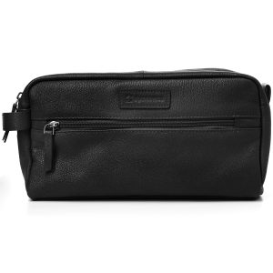 Alpine Swiss Sedona Toiletry Bag Genuine Leather Shaving Kit Dopp Kit