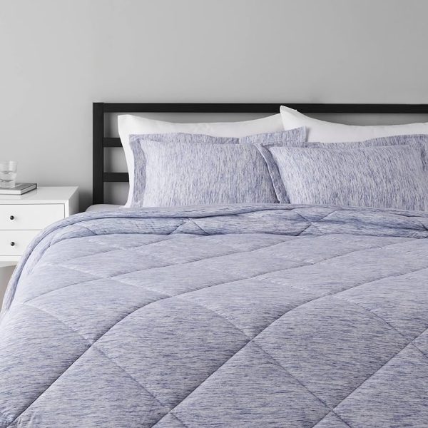 Amazon Basics Cotton Jersey Quilt and Shams Bed Set