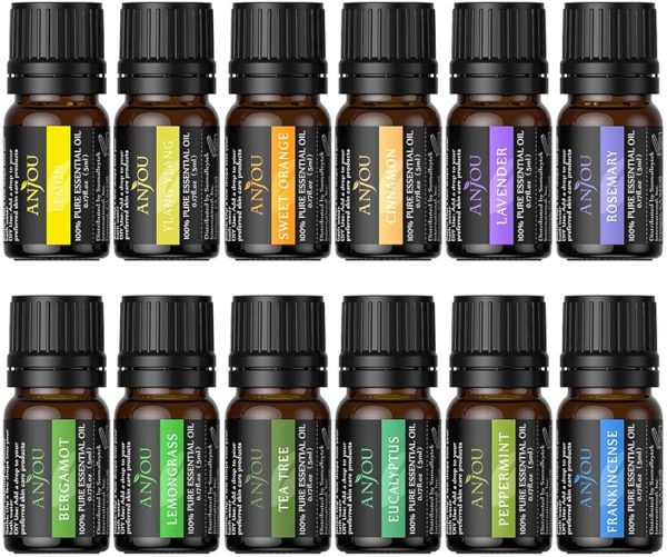 Anjou Essential Oils Set, Upgraded Pure Aromatherapy Essential Oil Kit
