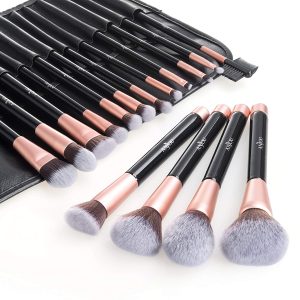 Anjou Makeup Brush Set, 16pcs Premium Cosmetic Brushes