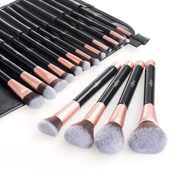Anjou Makeup Brush Set, 16pcs Premium Cosmetic Brushes