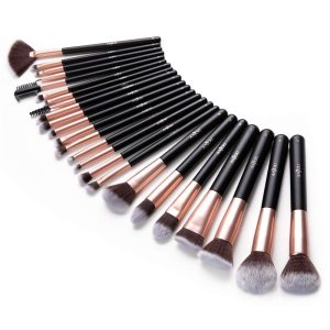 Anjou Makeup Brush Set, 24pcs Premium Cosmetic Brushes for Foundation Blending