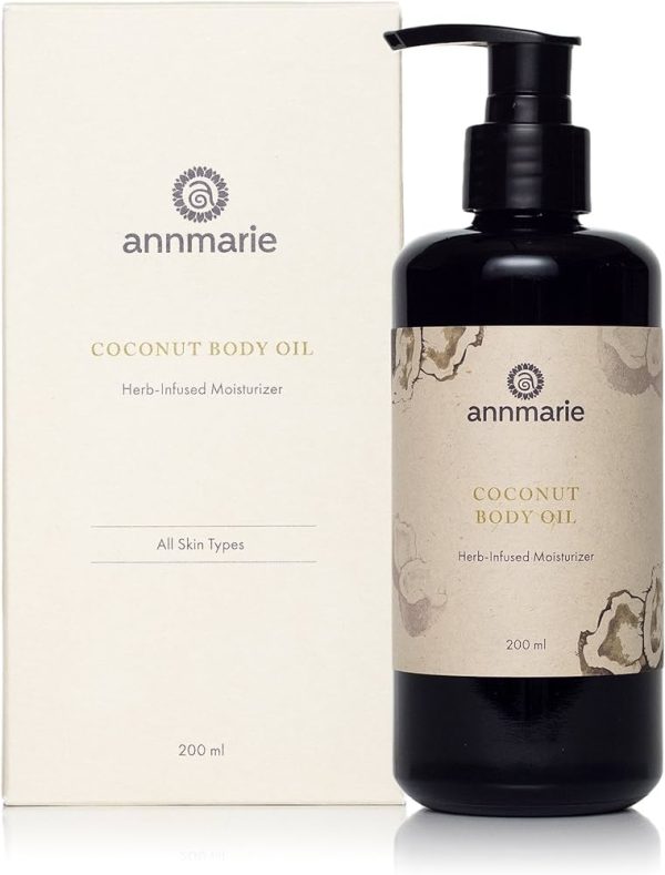 Annmarie Skin Care Coconut Body Oil - Herb-Infused Moisturizer