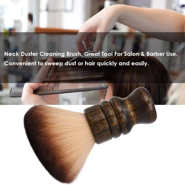 Anself Barber Cleaning Hairbrush Hair Sweep Brush Hairdressing Neck Face