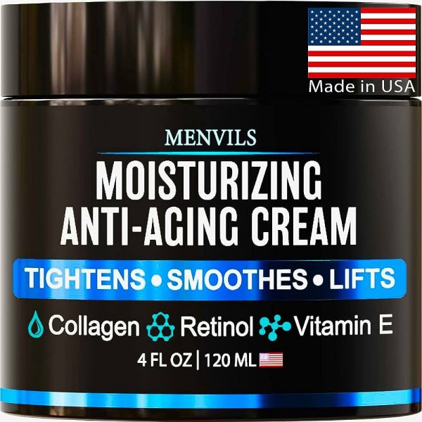 Anti Aging Face Cream for Men - Anti Wrinkle Face Moisturizer and Facial Lotion