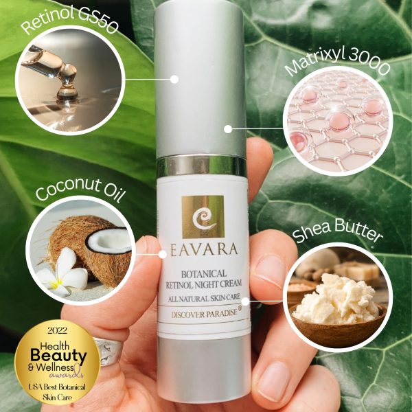 Anti Aging Retinol Moisturizer Cream for Face - Natural and Organic Night Cream