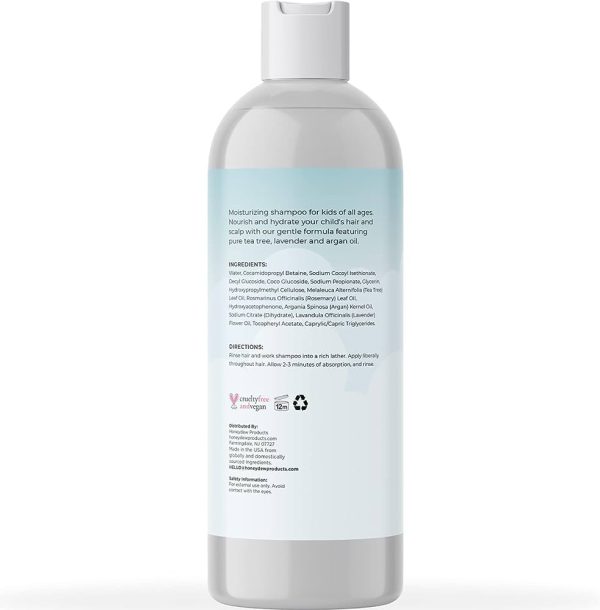 Anti Dandruff Shampoo for Kids - Best Tear Free Natural Children's Scalp Treatment