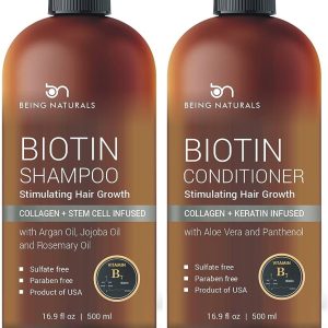 Anti-Hair Loss Natural Biotin Shampoo Hair Loss Fighting Formula Natural Treatment