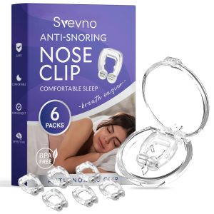 Anti Snoring Device,2 Pack Magnetic Soft Silicone Snore Nose Clip