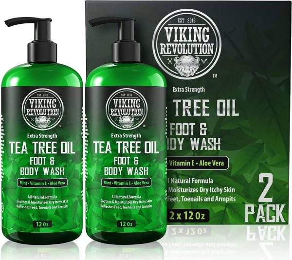 Antifungal Tea Tree Oil Body Wash Soap for Men