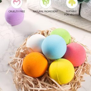 Aofmee Bath Bombs, 7 Pcs Fizzies Spa Kit Perfect for Moisturizing Skin