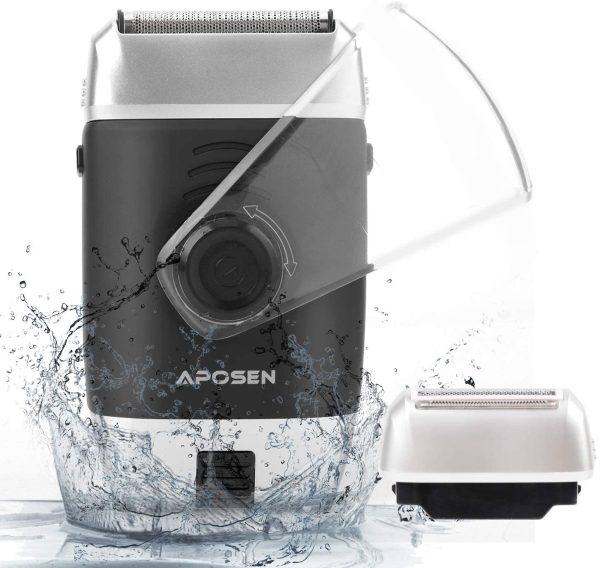 APOSEN Electric Razor for Men, Cordless Electric Shaver with Pop-up Trimmer