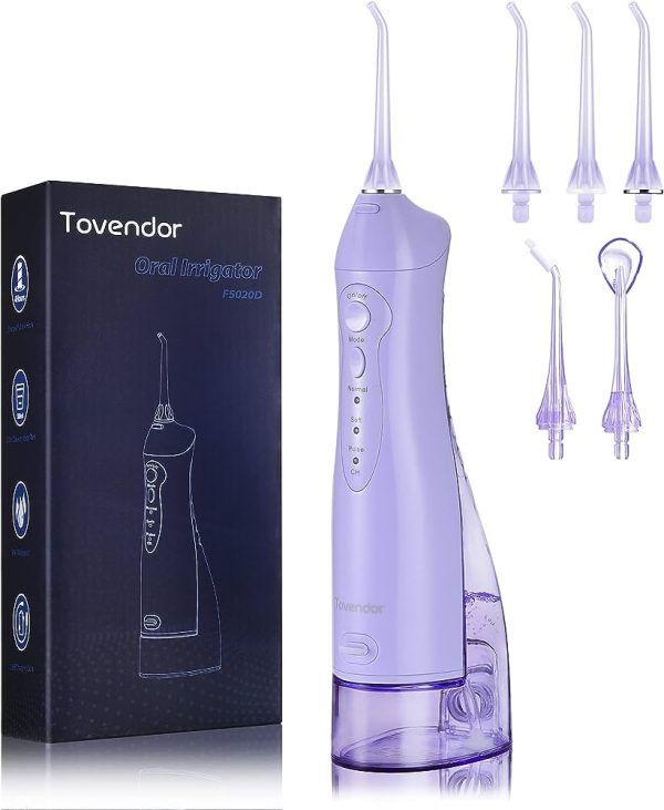 AquaDent: The Portable and Rechargeable 230ML Waterproof Dental Oral Irrigator for Optimal Oral Hygiene
