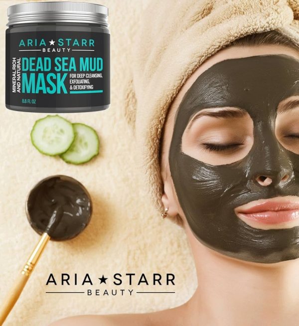 Aria Starr Dead Sea Mud Mask For Face, Acne, Oily Skin & Blackheads