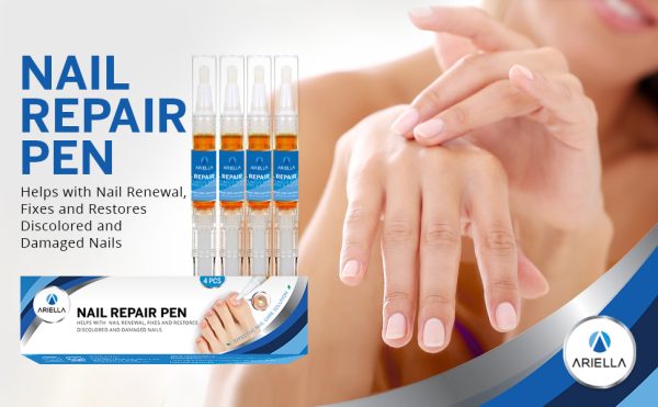 Ariella Toenail and Nail Repair Pen 4 Pcs, Toenail and Nail Care Solution