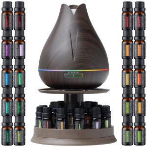 Aromatherapy Essential Oil Diffuser Gift Set - 400ml Ultrasonic Diffuser
