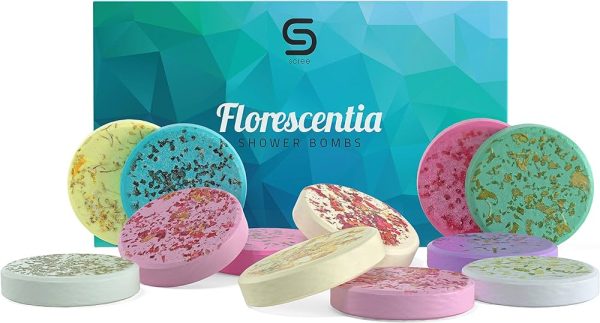 Aromatherapy Shower Steamers for Men & Women. 12 Therapeutic Shower Bombs