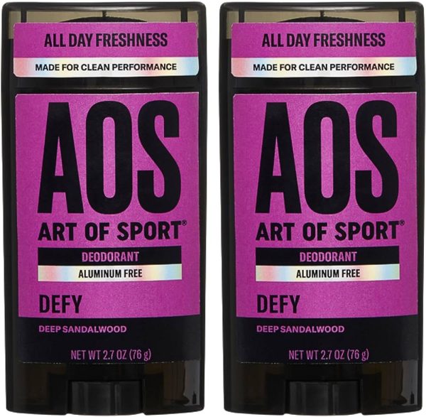 Art of Sport Men’s Deodorant Clear Stick, Rise Scent, Aluminum Free