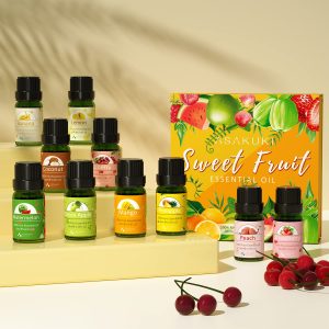 ASAKUKI 10*10ML Fruity Fruit Essential Oils Set