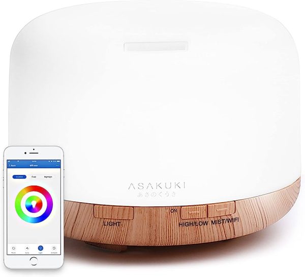 ASAKUKI Essential Oil Diffuser 150ml Aromatherapy
