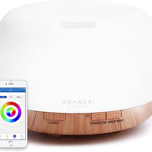 ASAKUKI Smart Wi-Fi Essential Oil Diffuser, App Control