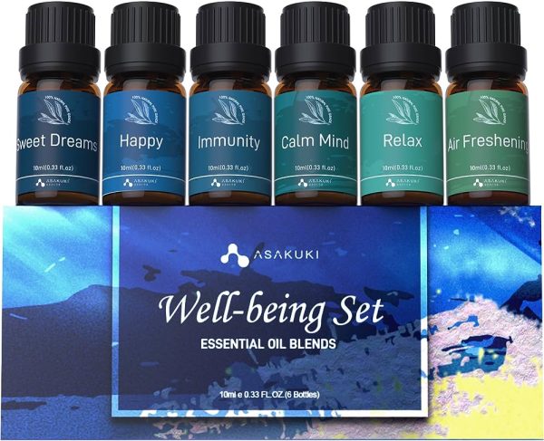 ASAKUKI Top 6 Essential Oil Set