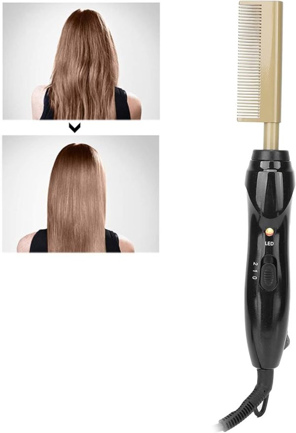 Asatr 1 Pcs Hair Care Fast Hair Straightener Electric Hair Comb Hair Perms