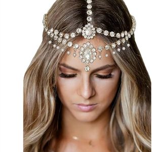 Aukmla Wedding Hair Accessories Bride Crowns Flower Queen