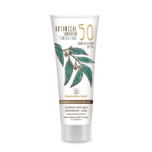 Australian Gold Botanical Sunscreen Tinted Face Mineral Lotion SPF 50
