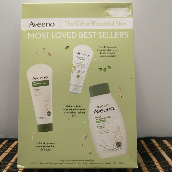 Aveeno Most Loved Best Sellers Skincare Set with Daily Moisturizing Body Wash