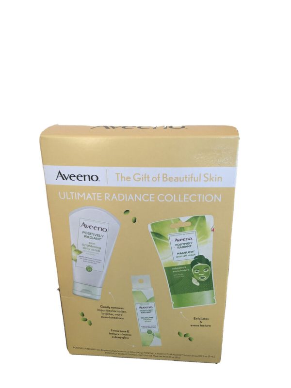 Aveeno Ultimate Radiance Collection Skincare Gift Set with Brightening Daily Face