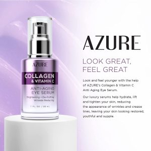AZURE Vitamin C Brightening Eye Serum - Moisturizing, Anti Aging
