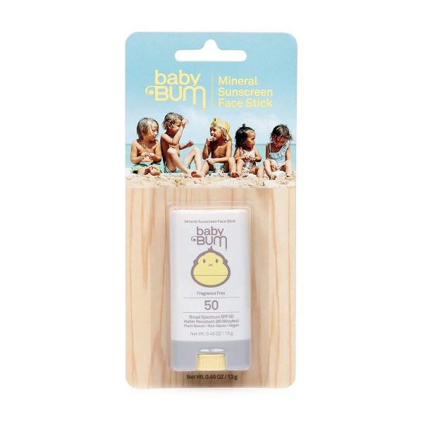 Baby Bum SPF 50 Sunscreen Face Stick | Mineral Roll-On UVA/UVB Face and Body